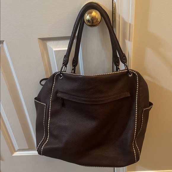 Plinio Visona Vintage Brown Italian Leather Bag - Picture 3 of 11